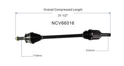 GSP - GSP NCV66016 Front CV Axle Assembly for Subaru Hatchback/Sedan - Image 6