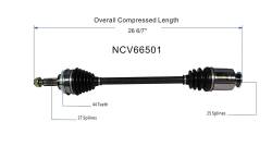 GSP - GSP NCV66501 Wagon 2.0/2.5 CV Axle Assembly Front - Image 6
