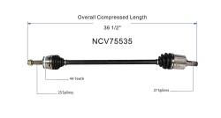 GSP - GSP NCV75535 Front Right CV Axle Assembly for Kia - Image 6