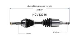 GSP - GSP NCV82016 Front Left CV Axle Assembly for 02-07 Jeep Liberty 3.7 - Image 6