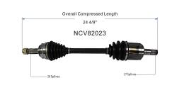 GSP - GSP NCV82023 Front Left CV Axle Assembly for Jeep 2.0 2.4 4WD/FWD - Image 6
