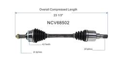 GSP - GSP NCV68502 Front Left CV Axle Assembly for 02-07 Suzuki Aerio - Image 6