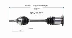 GSP - GSP NCV82075 92-01 Front Right CV Axle Assembly for AM General Hummer - Image 6