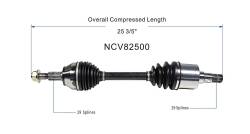GSP - GSP NCV82500 Front Left CV Axle Assembly for Jeep 3.0/3.7/4.7/5.7 - Image 6