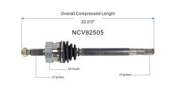 GSP - GSP NCV82505 Front Left CV Axle Assembly for Jeep 4WD - Image 6
