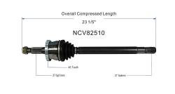 GSP - GSP NCV82510 Front Left CV Axle Assembly for 99-04 Jeep Grand Cherokee - Image 6