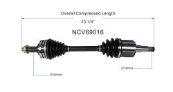 GSP - GSP NCV69016 Front Left CV Axle Assembly for Lexus/Toyota 3.5 - Image 6
