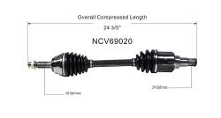 GSP - GSP NCV69020 Front Left CV Axle Assembly for Lexus/Toyota - Image 6
