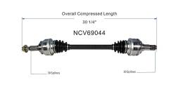 GSP - GSP NCV69044 Rear Left CV Axle Assembly for Lexus AWD/RWD - Image 6