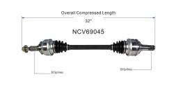 GSP - GSP NCV69045 Right Rear CV Axle Assembly for Lexus AWD/RWD - Image 6