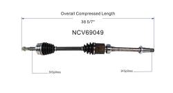 GSP - GSP NCV69049 Front Right CV Axle Assembly for 06-12 Toyota RAV4 3.5 FWD - Image 6