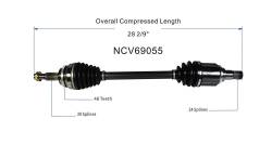 GSP - GSP NCV69055 Front Left CV Axle Assembly for 11-16 Toyota Sienna - Image 6