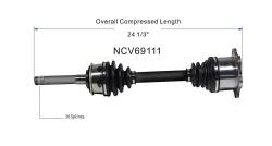 GSP - GSP NCV69111 Front CV Axle Assembly for 93-98 Toyota T100 - Image 6