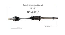 GSP - GSP NCV69112 Front Right CV Axle Assembly for 06-12 Toyota RAV4 2.4 2.5 FWD - Image 6