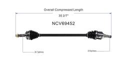 GSP - GSP NCV69452 for 06-18 Yaris Front Right CV Axle Assembly - Image 6