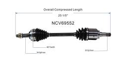 GSP - GSP NCV69552 Front Left CV Axle Assembly for 94-99 Toyota Celica GT - Image 6