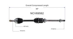GSP - GSP NCV69562 Front Right CV Axle Assembly for Toyota - Image 6