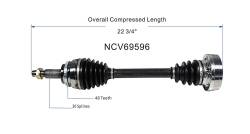 GSP - GSP NCV69596 Front Right CV Axle Assembly for 01-03 Toyota Highlander 3.0 FWD - Image 6