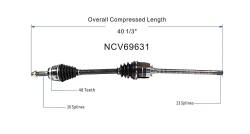 GSP - GSP NCV69631 Front Right CV Axle Assembly for 08-13 Toyota Highlander 3.5 AWD - Image 6