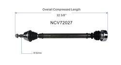 GSP - GSP NCV72027 Front Right CV Axle Assembly for Volkswagen 1.8/1.9/2.0 - Image 6