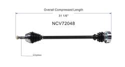 GSP - GSP NCV72048 Volkswagen 1.9 2.0 Front Right CV Axle Assembly - Image 6