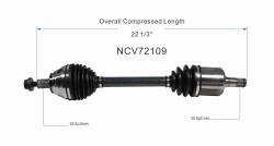 GSP - GSP NCV72109 Front Left CV Axle Assembly for Audi/Volkswagen 3.6 - Image 6