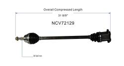 GSP - GSP NCV72129 Front Right CV Axle Assembly for Volkswagen 1.8/1.9/2.8 - Image 6