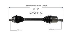 GSP - GSP NCV72134 Front Left CV Axle Assembly for Volkswagen 1.8/2.0 - Image 6