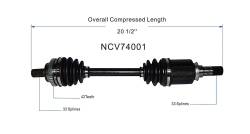 GSP - GSP NCV74001 Left Rear CV Axle Assembly for 08-09 Smart Fortwo - Image 6