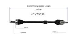 GSP - GSP NCV75090 Front Right CV Axle Assembly for 11-15 Kia Optima 2.4 - Image 6
