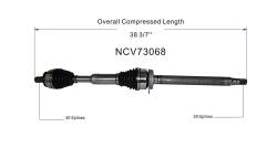 GSP - GSP NCV73068 15-17 Volvo XC60 2.0 AWD/FWD Front Right CV Axle Assembly - Image 6