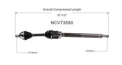 GSP - GSP NCV73550 Front Right CV Axle Assembly for Volvo FWD - Image 6