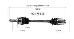 GSP - GSP NCV75533 Front Right CV Axle Assembly for Hyundai/Kia - Image 6