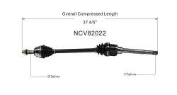 GSP - GSP NCV82022 Front Right CV Axle Assembly for Dodge/Jeep 2.4 4WD/AWD - Image 6