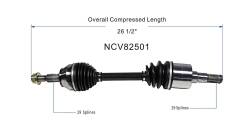 GSP - GSP NCV82501 Front Left CV Axle Assembly for Jeep 3.0/3.7 4.7/5.7 - Image 6