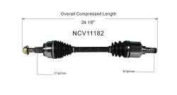 GSP - GSP NCV11182 CV Axle Assembly Front Left for Ford Focus 2.0 12-18 - Image 6