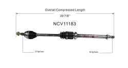 GSP - GSP NCV11183 Front Right CV Axle Assembly for 12-18 Ford Focus 2.0 - Image 6