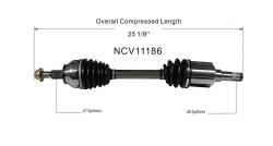 GSP - GSP NCV11186 13-18 Ford Focus 2.0/2.3 Front Left CV Axle Assembly - Image 6
