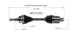 GSP - GSP NCV11521 Front Left CV Axle Assembly - Image 6