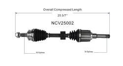GSP - GSP NCV25002 Front Left CV Axle Assembly for Buick/Chevy 1.4 AWD/FWD - Image 6