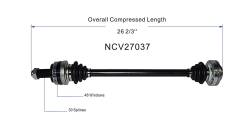GSP - GSP NCV27037 Right Rear CV Axle Assembly for 04-06 BMW X3 3.0i - Image 6