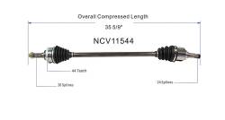 GSP - GSP NCV11544 CV Axle Assembly Front Right for Ford/Mazda/Mercury 1.6 - Image 6