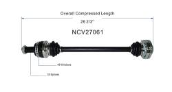 GSP - GSP NCV27061 Rear Right CV Axle Assembly for 04-10 BMW X3 - Image 6