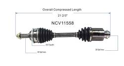 GSP - GSP NCV11558 Ford/Lincoln 3.5 Front Right CV Axle Assembly - Image 6