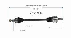 GSP - GSP NCV12014 Chrysler/Dodge 3.5 3.6/5.7 AWD Right Rear CV Axle Assembly - Image 6