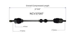 GSP - GSP NCV37087 CV Axle Assembly Front Right for Hyundai Tucson AWD/FWD 10-13 - Image 6