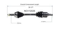 GSP - GSP NCV12026 Chrysler/Dodge/Plymouth CV Axle Assembly - Image 6