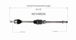 GSP - GSP NCV48035 Front Right CV Axle Assembly for Mazda 2.5 FWD - Image 6