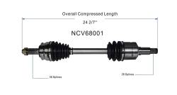 GSP - GSP NCV68001 Front Right CV Axle Assembly for 06-13 Suzuki Grand Vitara - Image 6