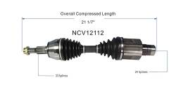 GSP - GSP NCV12112 CV Front Axle Assembly for Dodge/Mitsubishi 3.7 4.7 - Image 6